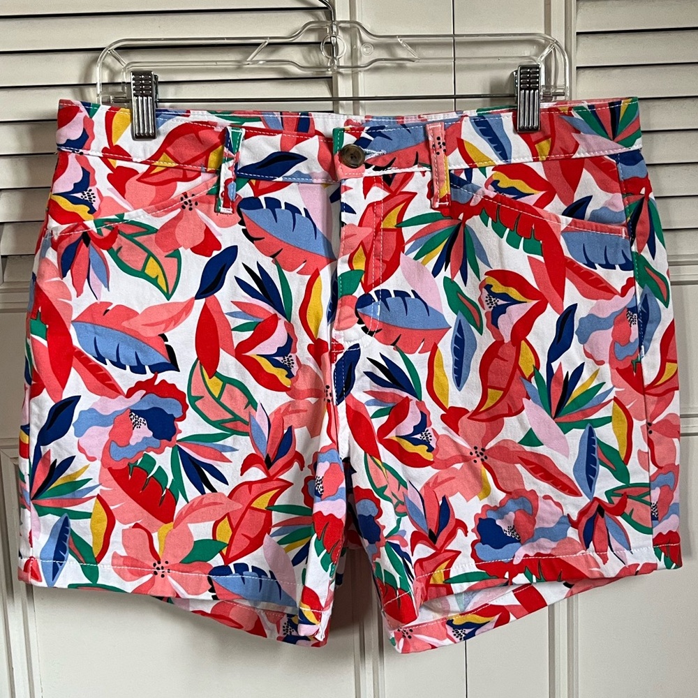 St John’s Bay 5” Tropical Flower Shorts Sz 12